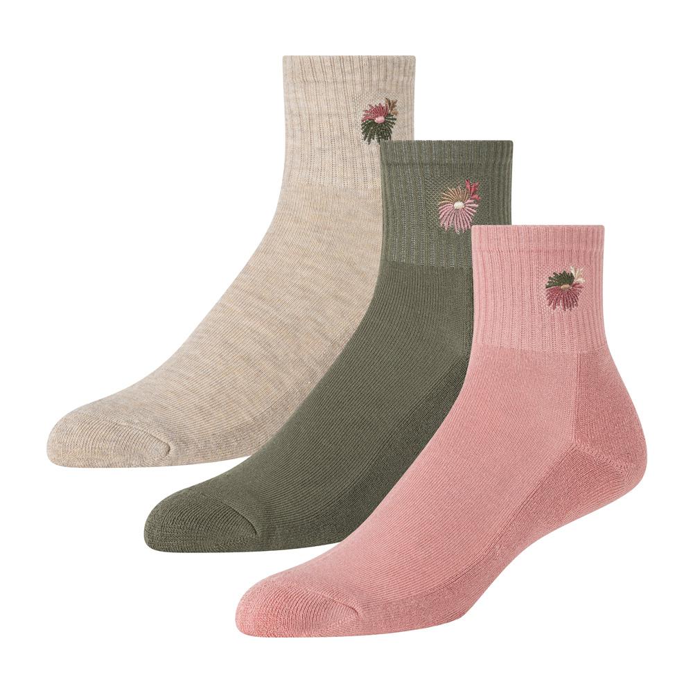 Ted Baker 3 Pack Cushioned Sole High Ankle Crew Sokken Dames Roze | NCLQ-15037