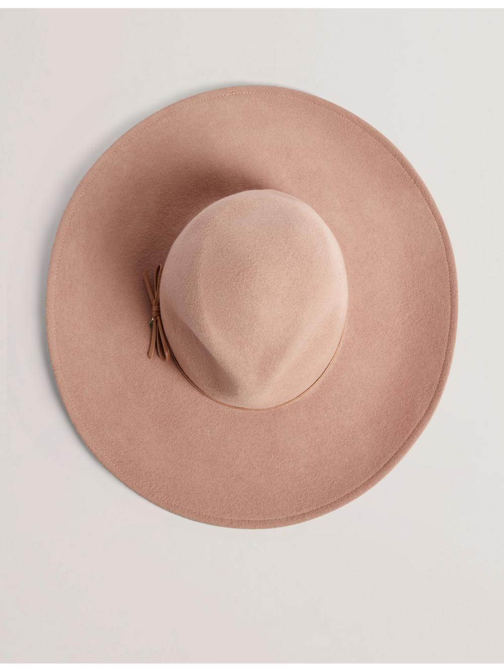 Ted Baker ABBIIIO - Bow Detail Pure Wool Hoeden Dames Tan | CZDE-17958