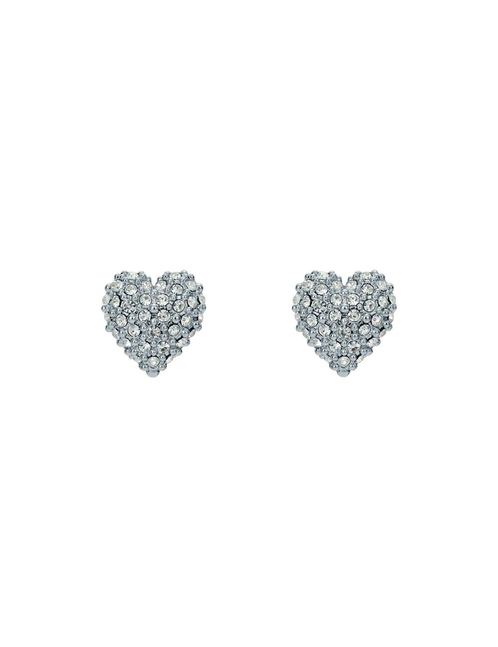 Ted Baker ADORAA - Crystal Heart Stud Oorbellen Dames Zilver | VHAP-47653