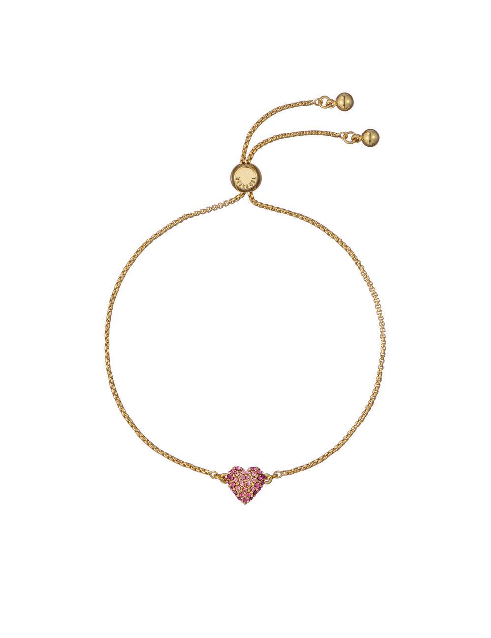 Ted Baker ADORIA - Mini Crystal Heart Adjustable Armbanden Dames Goud | UDTM-16952