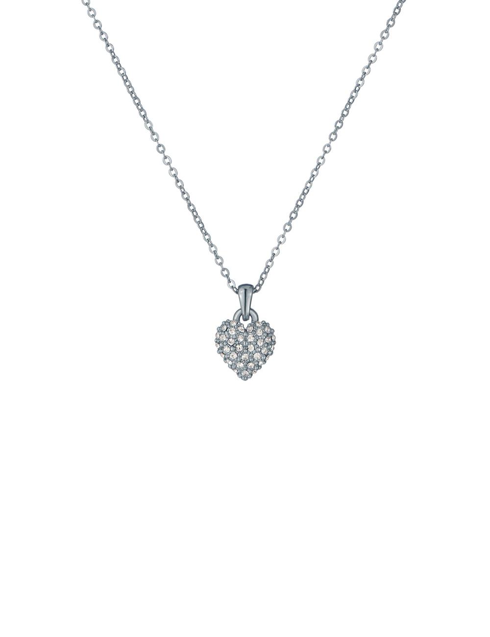 Ted Baker ADORINA - Mini Crystal Heart Pendant Kettingen Dames Zilver | PCUJ-83172