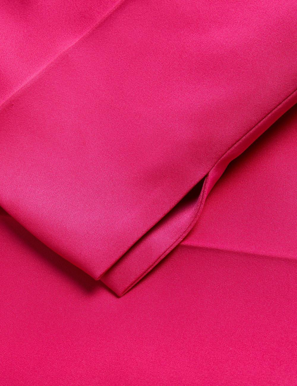 Ted Baker AKENIT - Satin Tailored Slim Leg Broek Dames Fuchsie | LNGW-56219