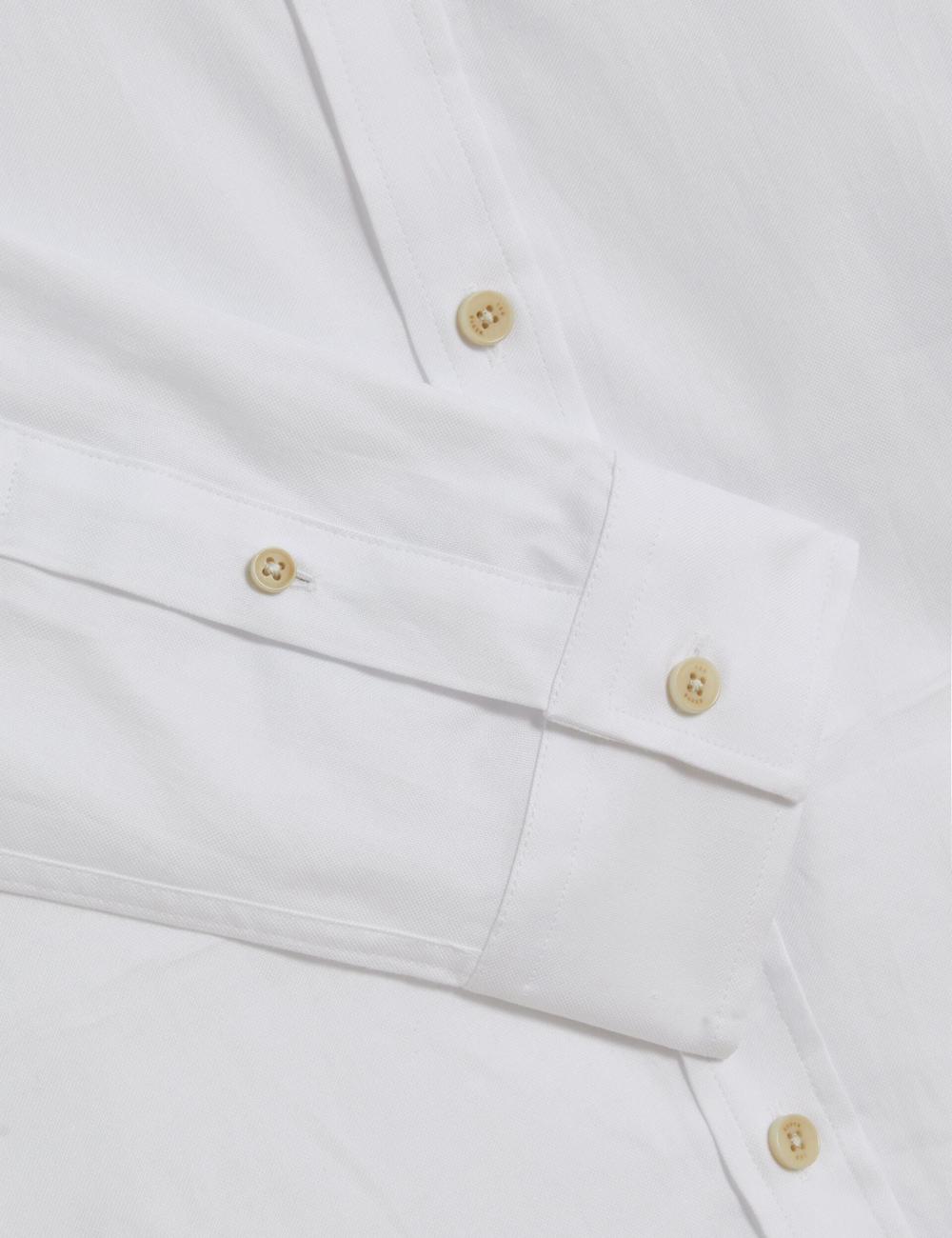 Ted Baker ALLARDO - Regular Fit Cotton Oxford Overhemd Heren Wit | AQDH-17206