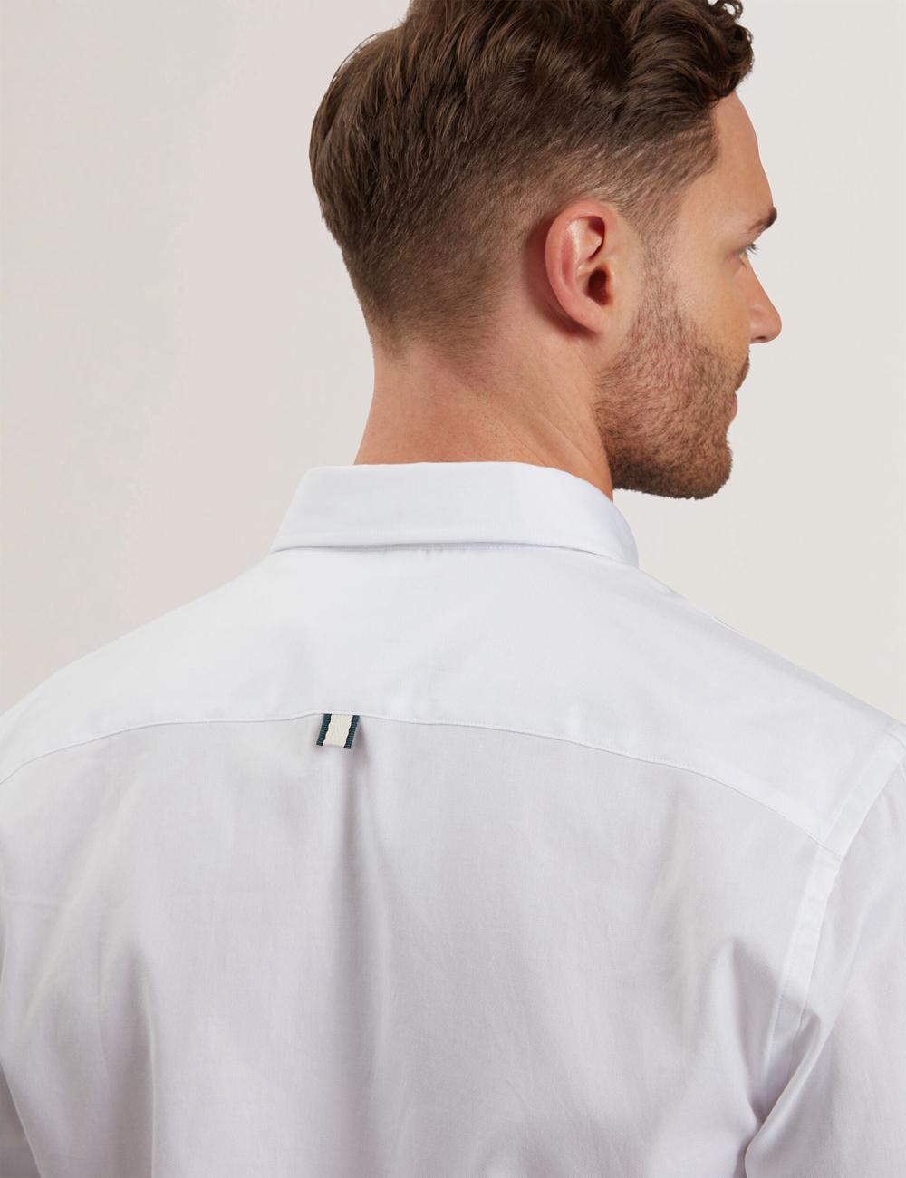 Ted Baker ALLARDO - Regular Fit Cotton Oxford Overhemd Heren Wit | AQDH-17206