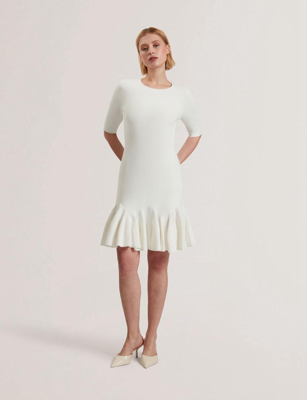 Ted Baker ALZANN Mini-jurk Dames Ivory | IMDV-92438