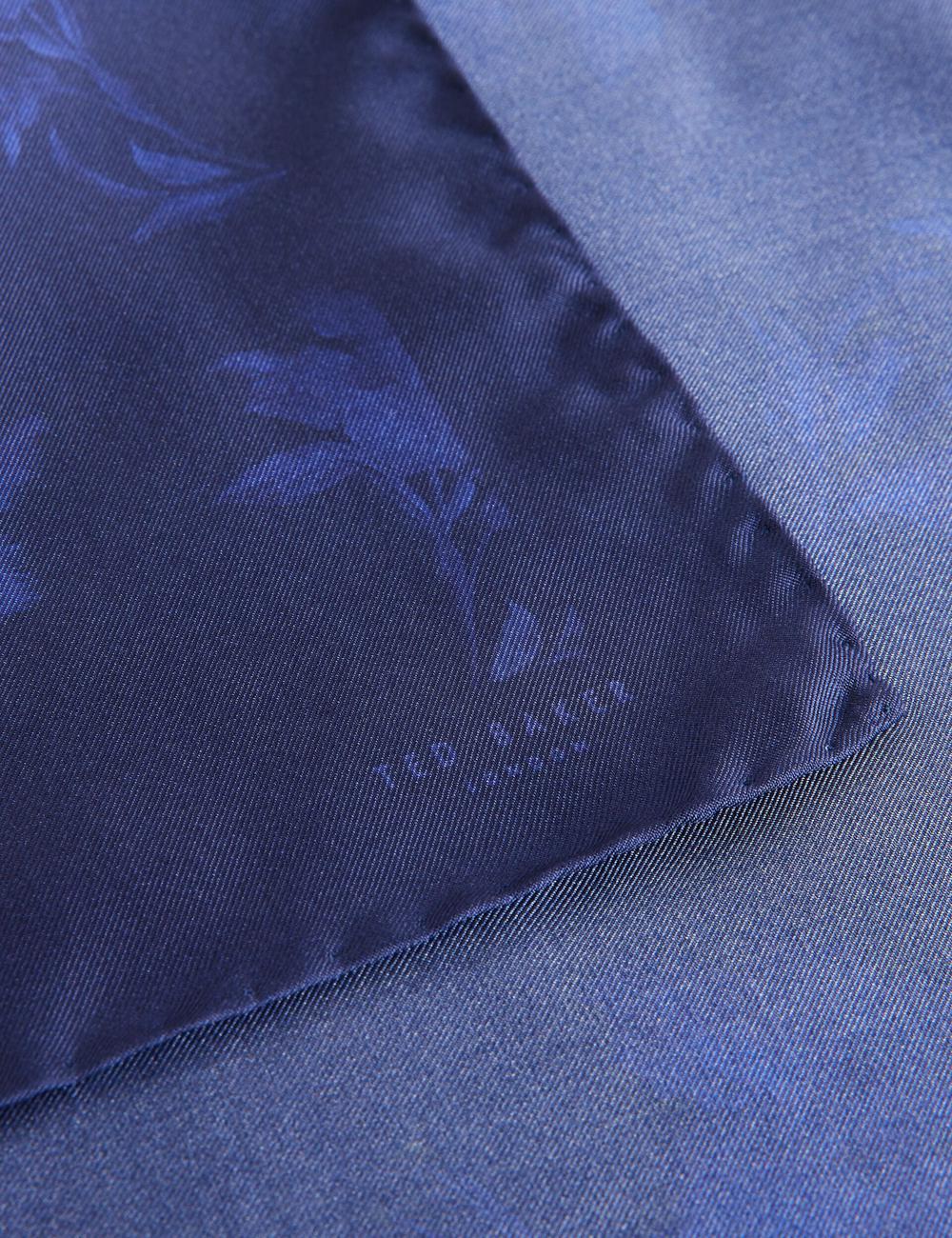 Ted Baker AUSTINS - Two Tone Floral Silk Pocket Pochetten Heren Donkerblauw | CPIB-95280