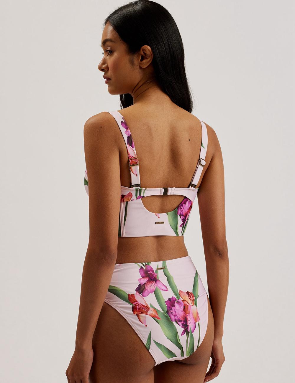 Ted Baker AVELEA - Floral Print High Waisted Bikini Dames Roze | RTSU-78209