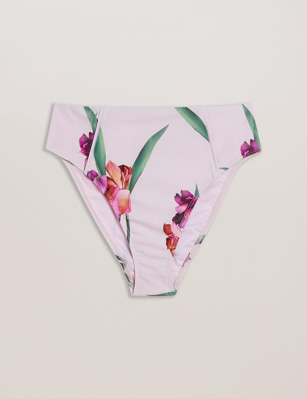 Ted Baker AVELEA - Floral Print High Waisted Bikini Dames Roze | RTSU-78209