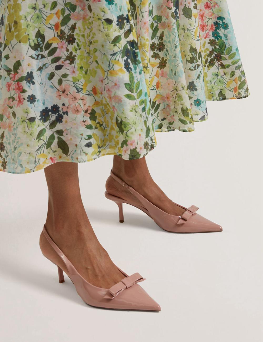 Ted Baker AZULLA - Floral A-Line Woven Rokken Dames Ivory | HFDS-96483