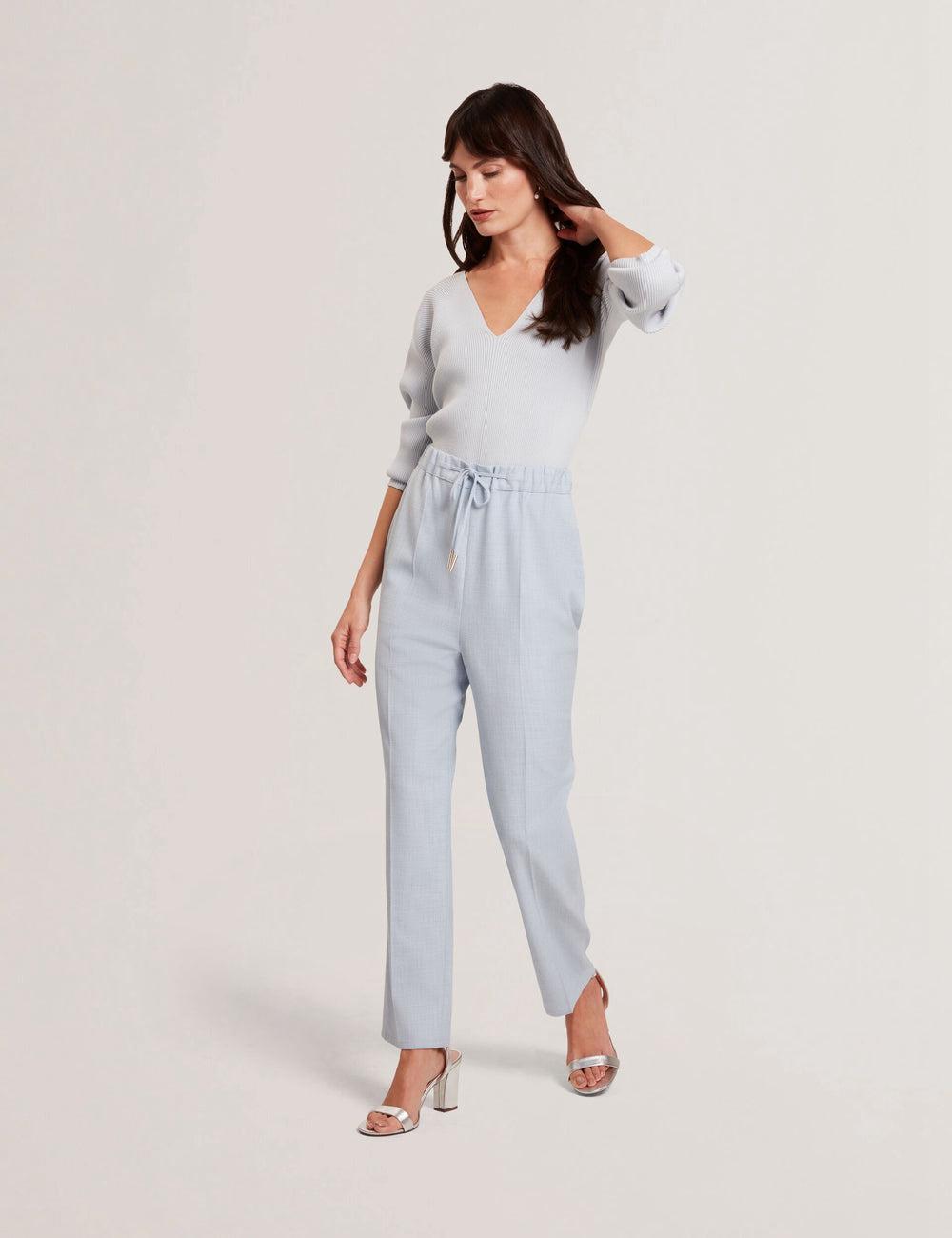 Ted Baker BALLIA - Elasticated Waist Tailored Tapered Broek Dames Blauw | YROW-76942