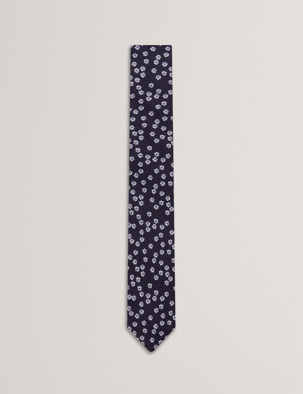 Ted Baker BENTLYY - Ditsy Floral Print Silk Stropdassen Heren Donkerblauw | EMJF-76823