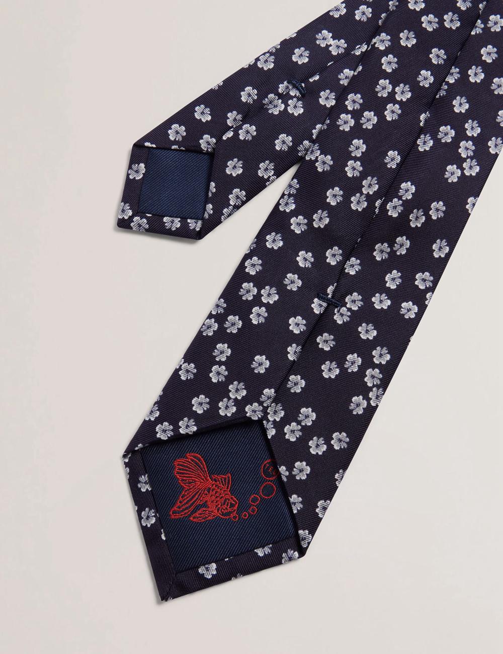 Ted Baker BENTLYY - Ditsy Floral Print Silk Stropdassen Heren Donkerblauw | EMJF-76823