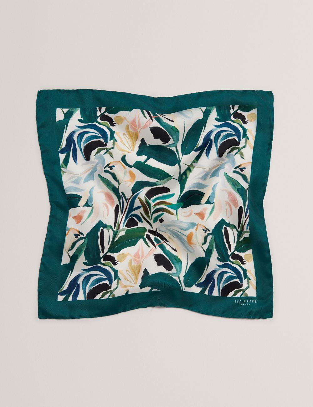 Ted Baker BOYTONP - Botanical Floral Silk Pocket Pochetten Heren Ecru | QPMY-68302
