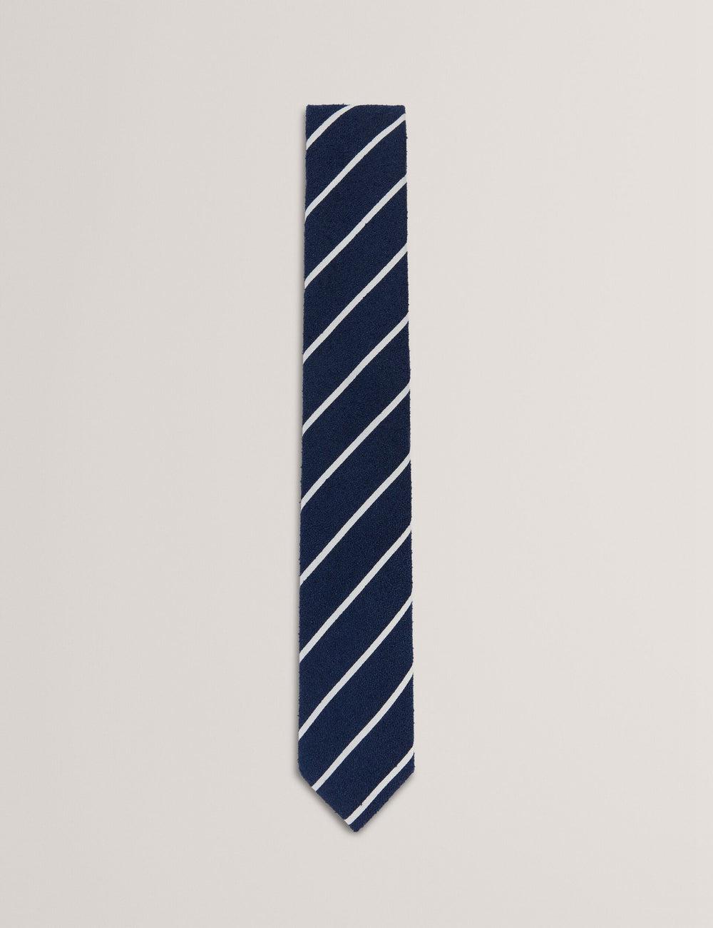 Ted Baker CAMPSEA - Boucle Texture Solid Stripe Stropdassen Heren Donkerblauw | AUCR-16897