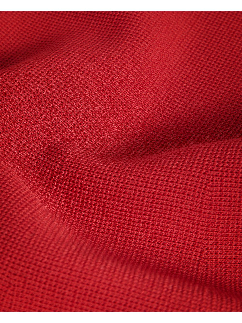 Ted Baker CANDDY - Pleated Hem Bodycon Knit Mini-jurk Dames Rood | NZTK-61342