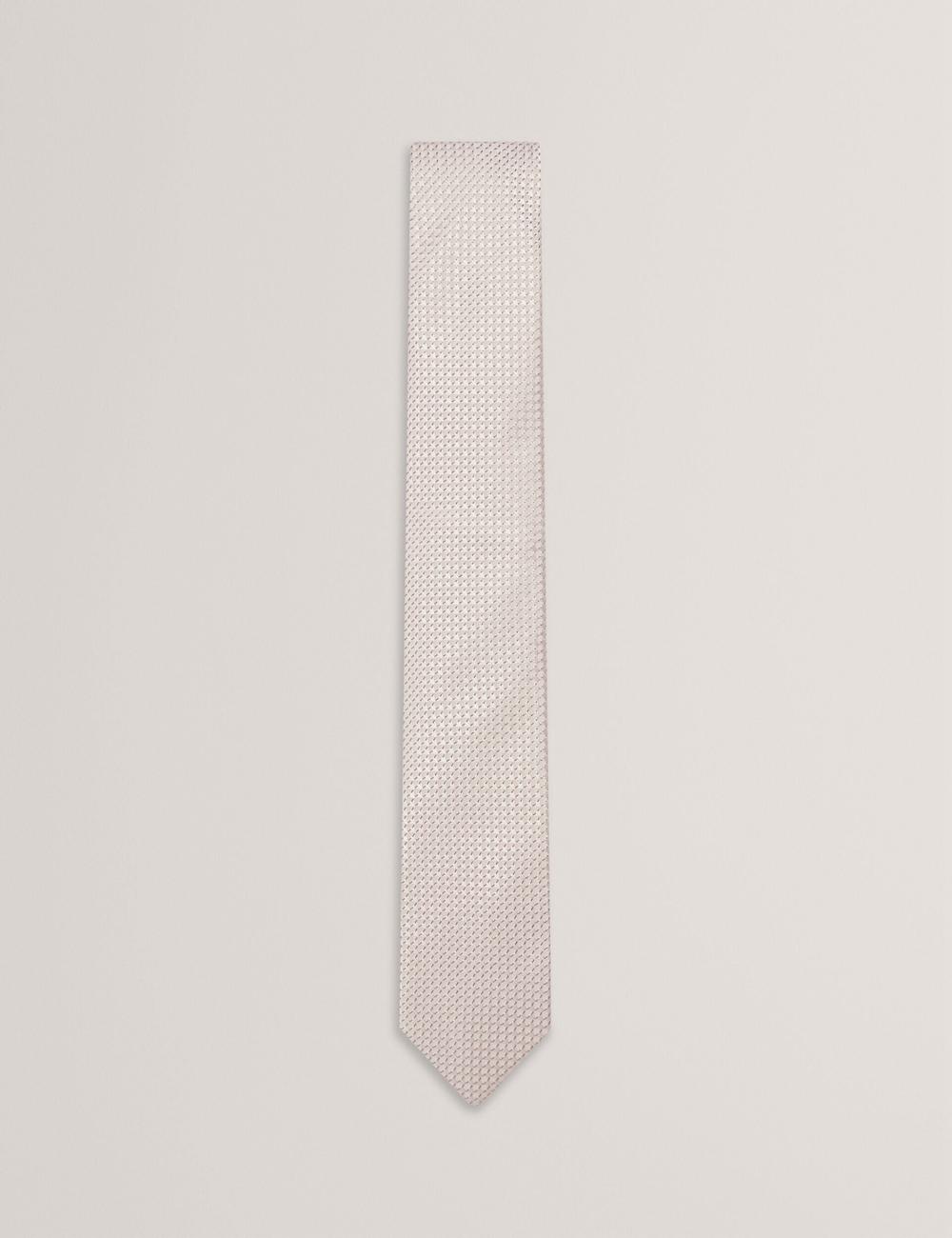 Ted Baker CANEDON - Textured Tonal Weave Silk Stropdassen Heren Stone | YBLS-95802