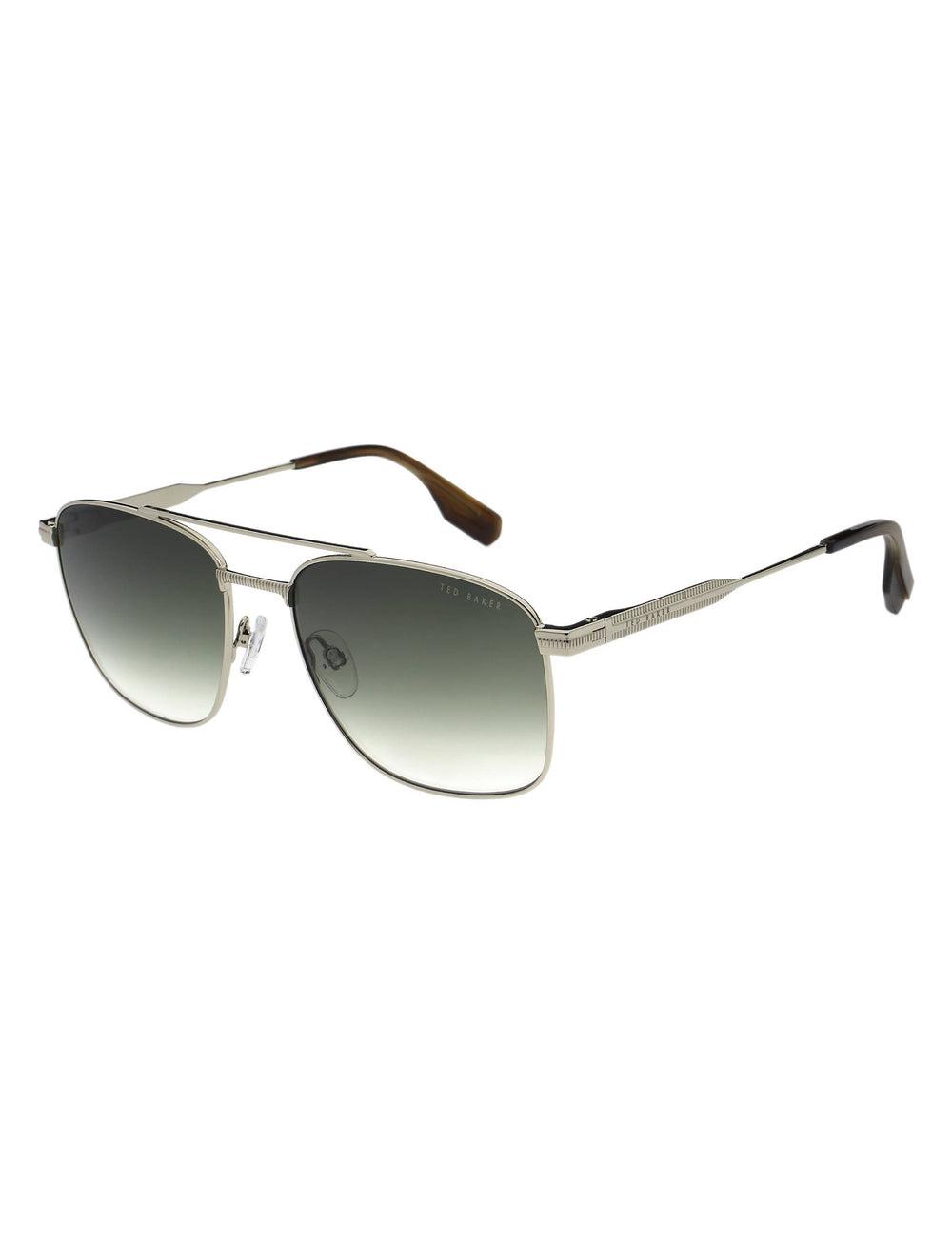 Ted Baker CHASE - Metal Frame Navigator Zonnebril Heren Zilver | LVJC-51926