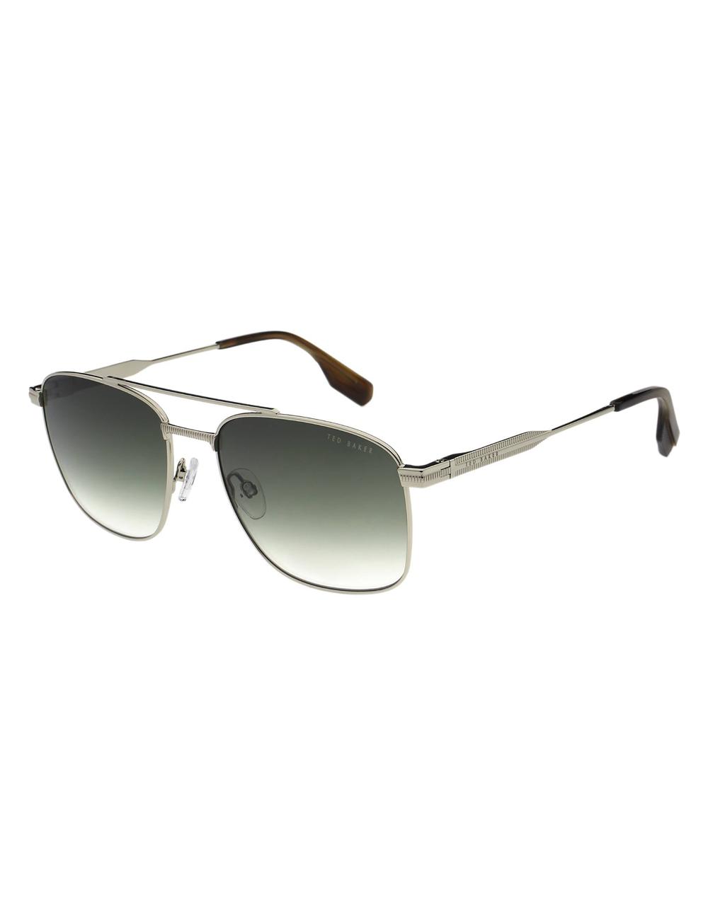 Ted Baker CHASE - Metal Frame Navigator Zonnebril Heren Zilver | LVJC-51926