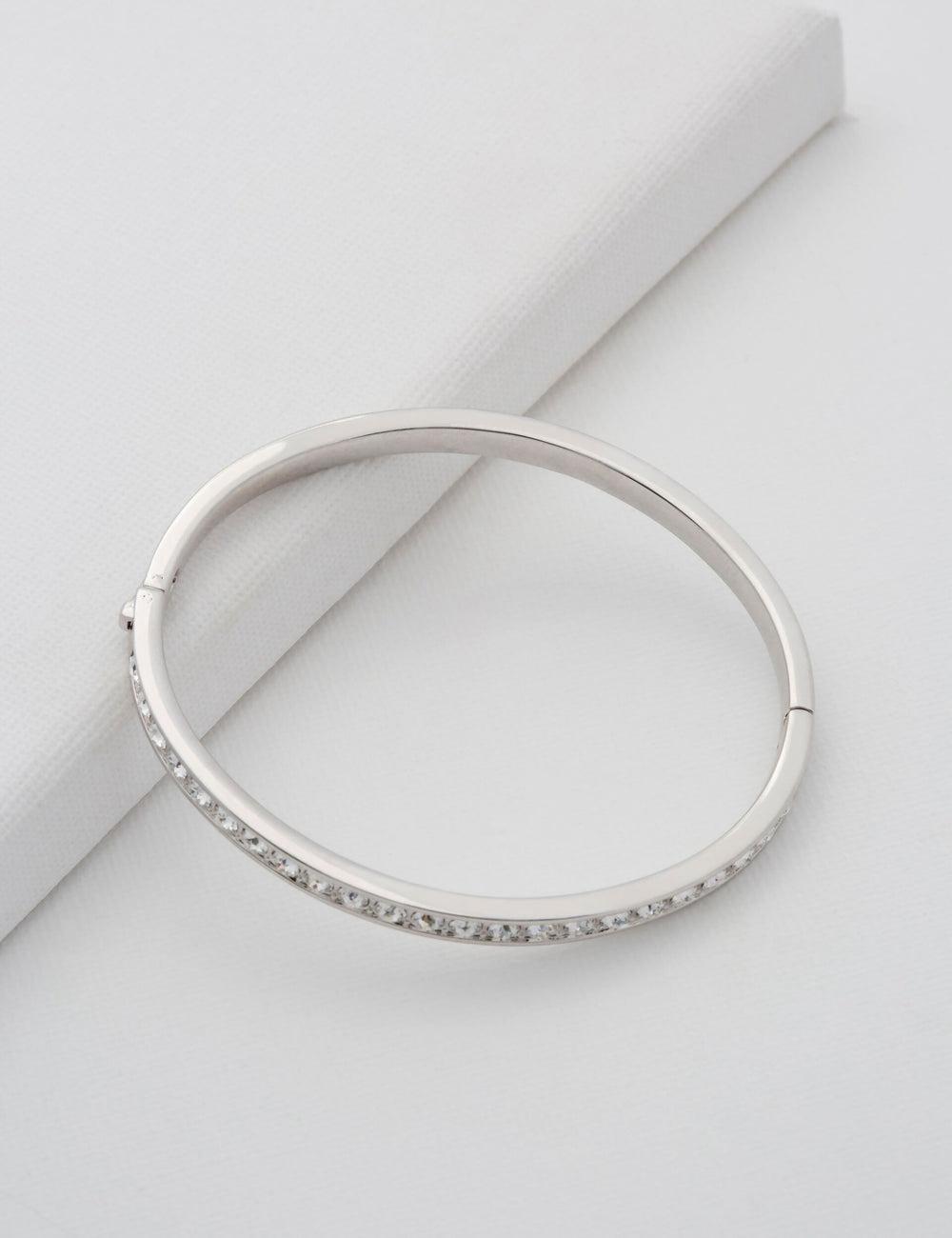 Ted Baker CLEMARA - Crystal Hinge Bangle Armbanden Dames Zilver | IWRC-38901