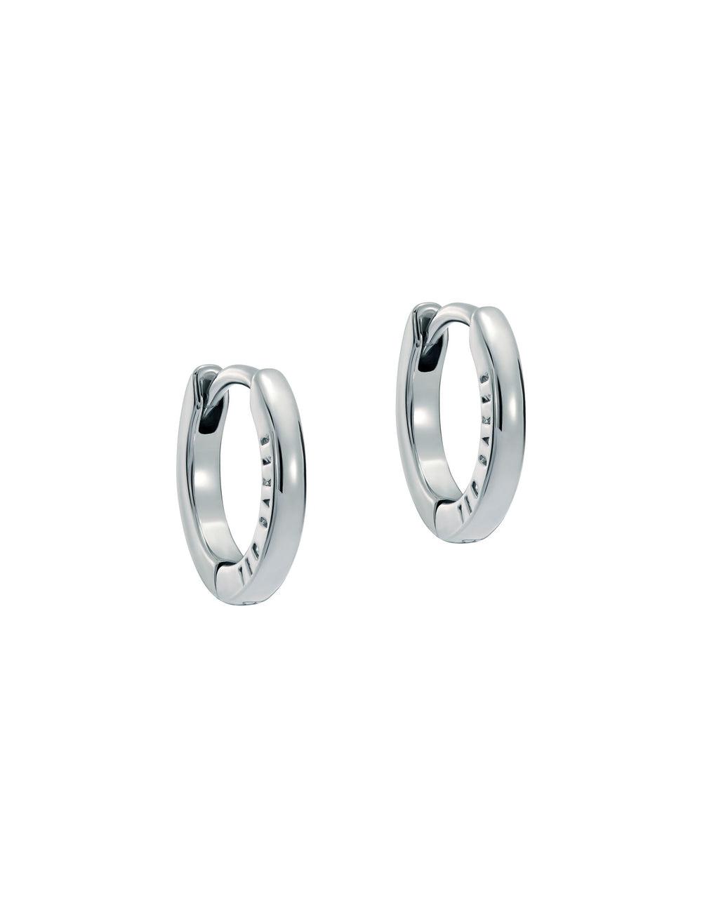 Ted Baker CRISLIE - Engraved Logo Small Hoop Oorbellen Dames Zilver | HPGW-65892