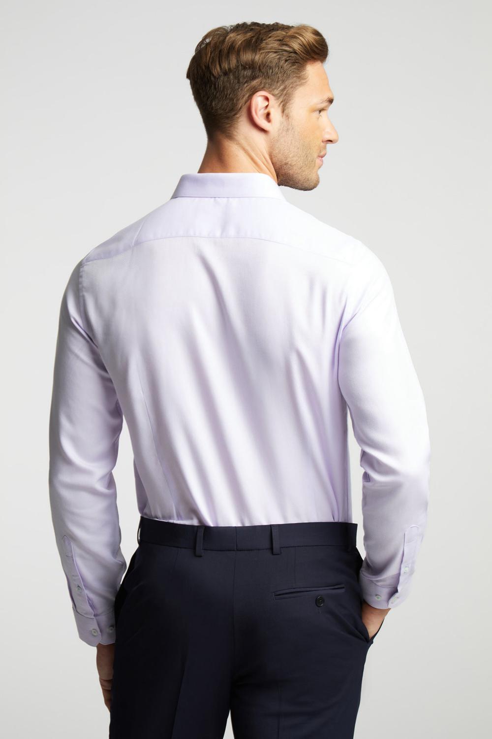 Ted Baker DALTON - Dobby Textured Cotton Slim Fit Overhemd Heren Lilac | ETKH-17924