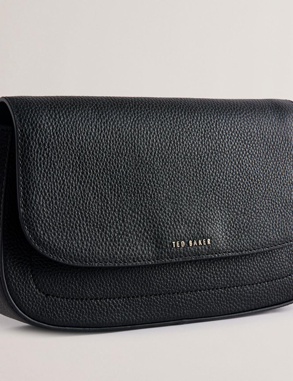 Ted Baker DARILIE - Leather Webbing East West Satchel Boekentassen Dames Zwart | QMVG-96734