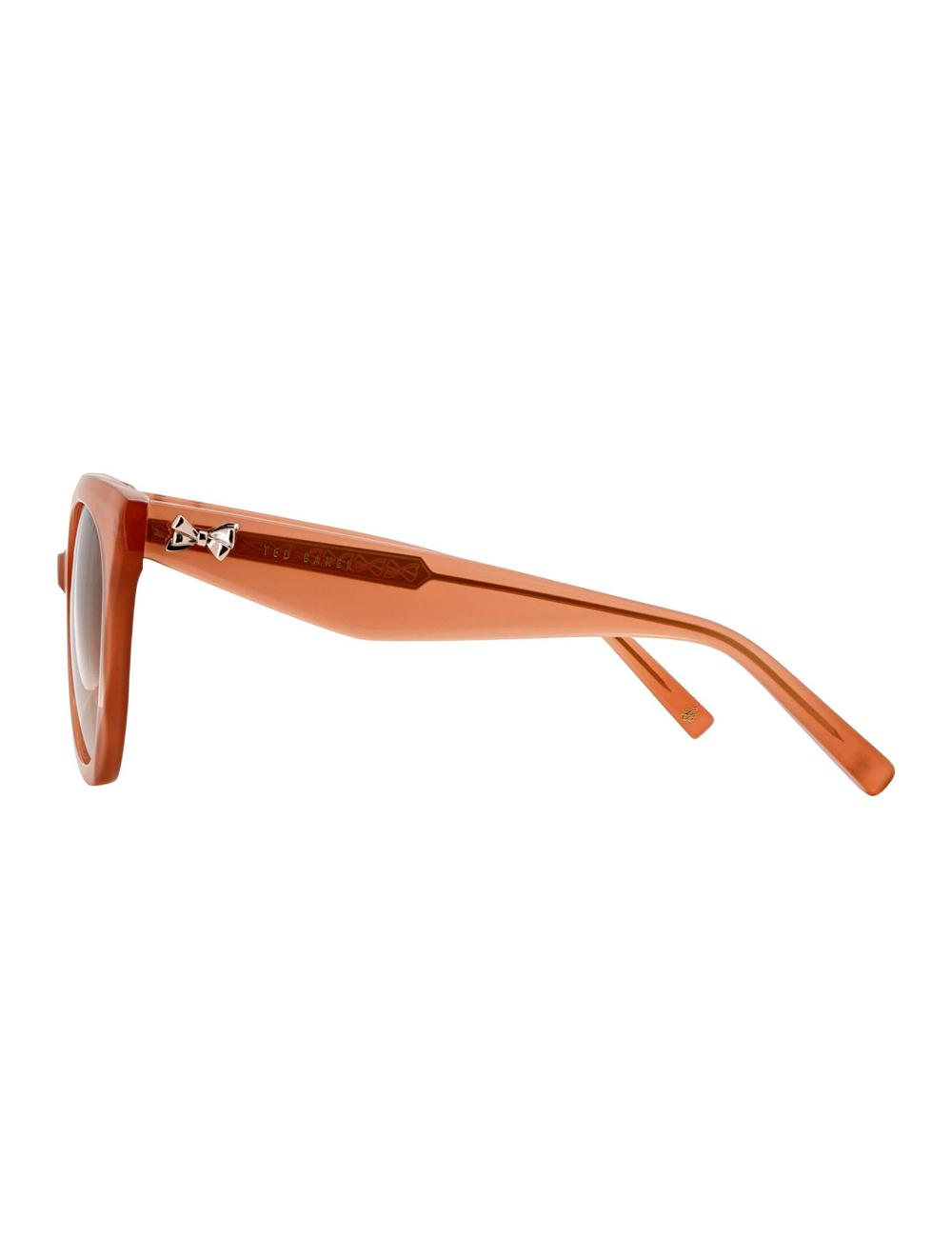 Ted Baker ELEN - Oversized Cat Eye Bow Detail Zonnebril Dames Roze Roze | ERJA-63970