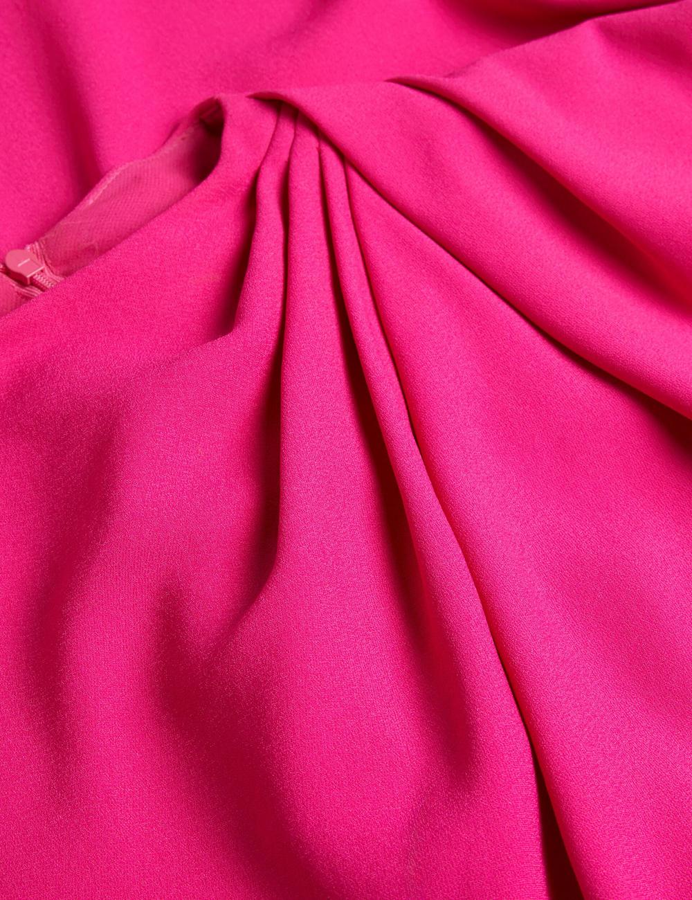 Ted Baker EREAS - Drape Neckline Cap Sleeve Maxi Jurk Dames Roze | BTHP-58320