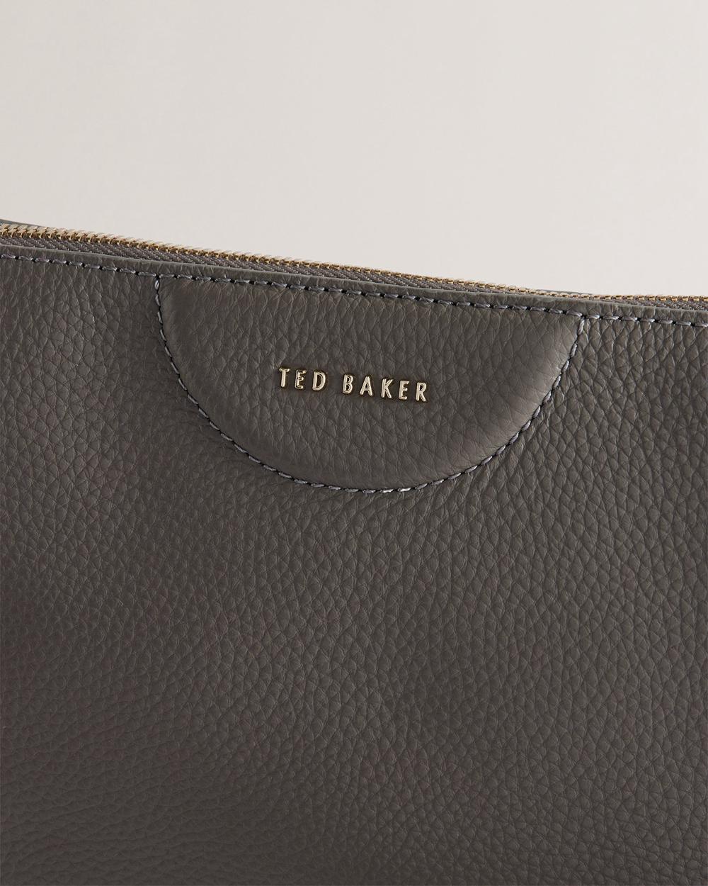 Ted Baker ESILLE - Branded Webbing Crossbody Leather Crossbodytassen Dames Grijs | QSKB-62418