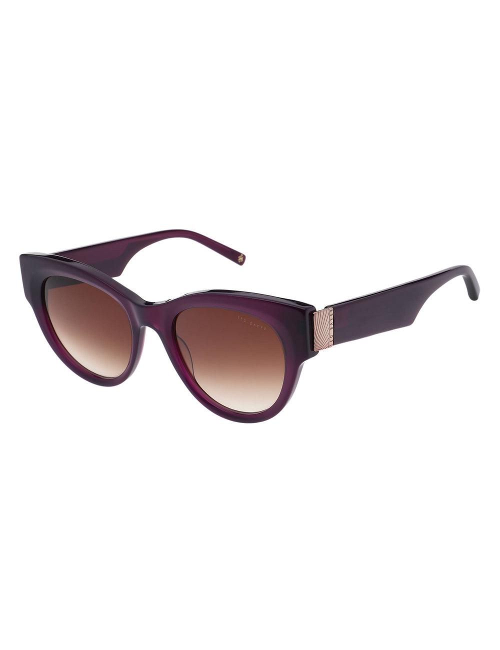 Ted Baker FARAH - Hardware Detail Cat Eye Zonnebril Dames Plum | YEWJ-42507