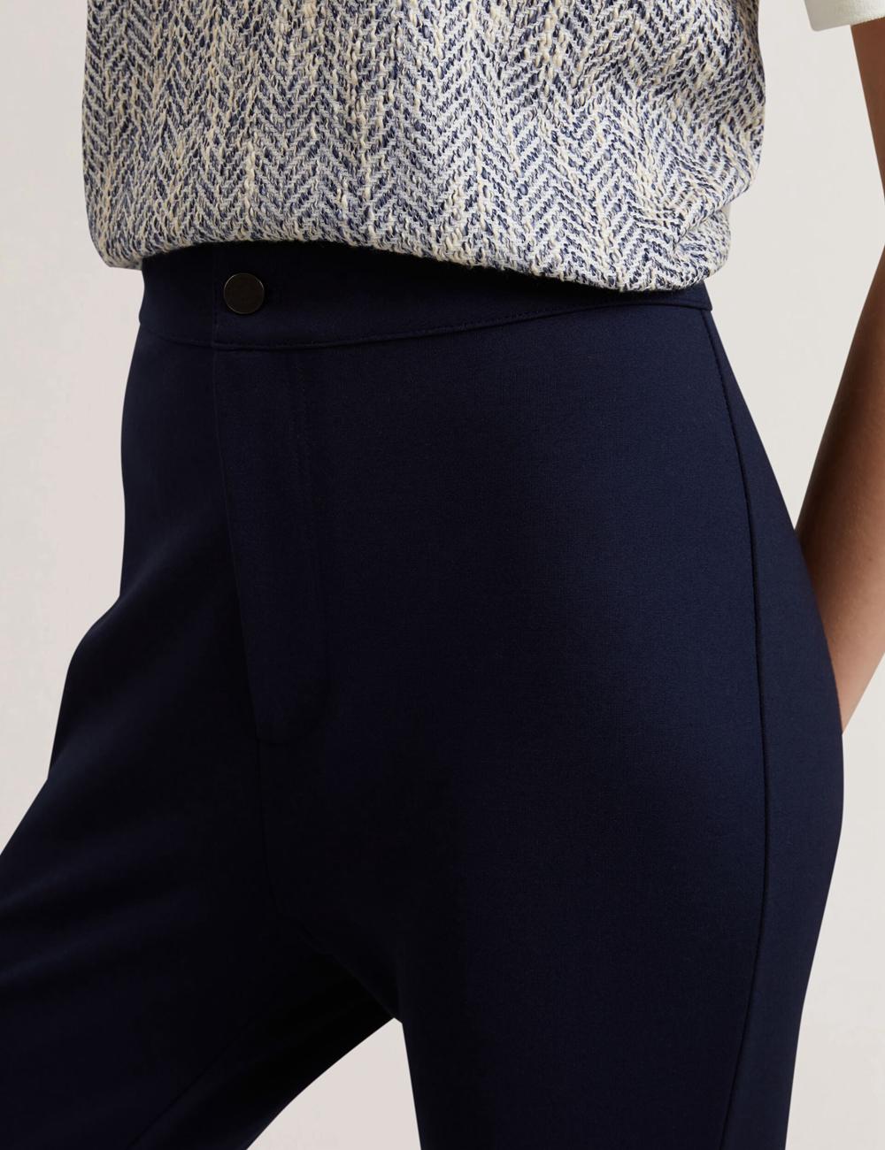 Ted Baker FELINDA - Fly Front Stretchy Broek Dames Donkerblauw | FLWS-67258