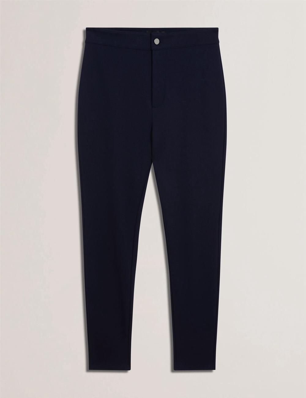 Ted Baker FELINDA - Fly Front Stretchy Broek Dames Donkerblauw | FLWS-67258