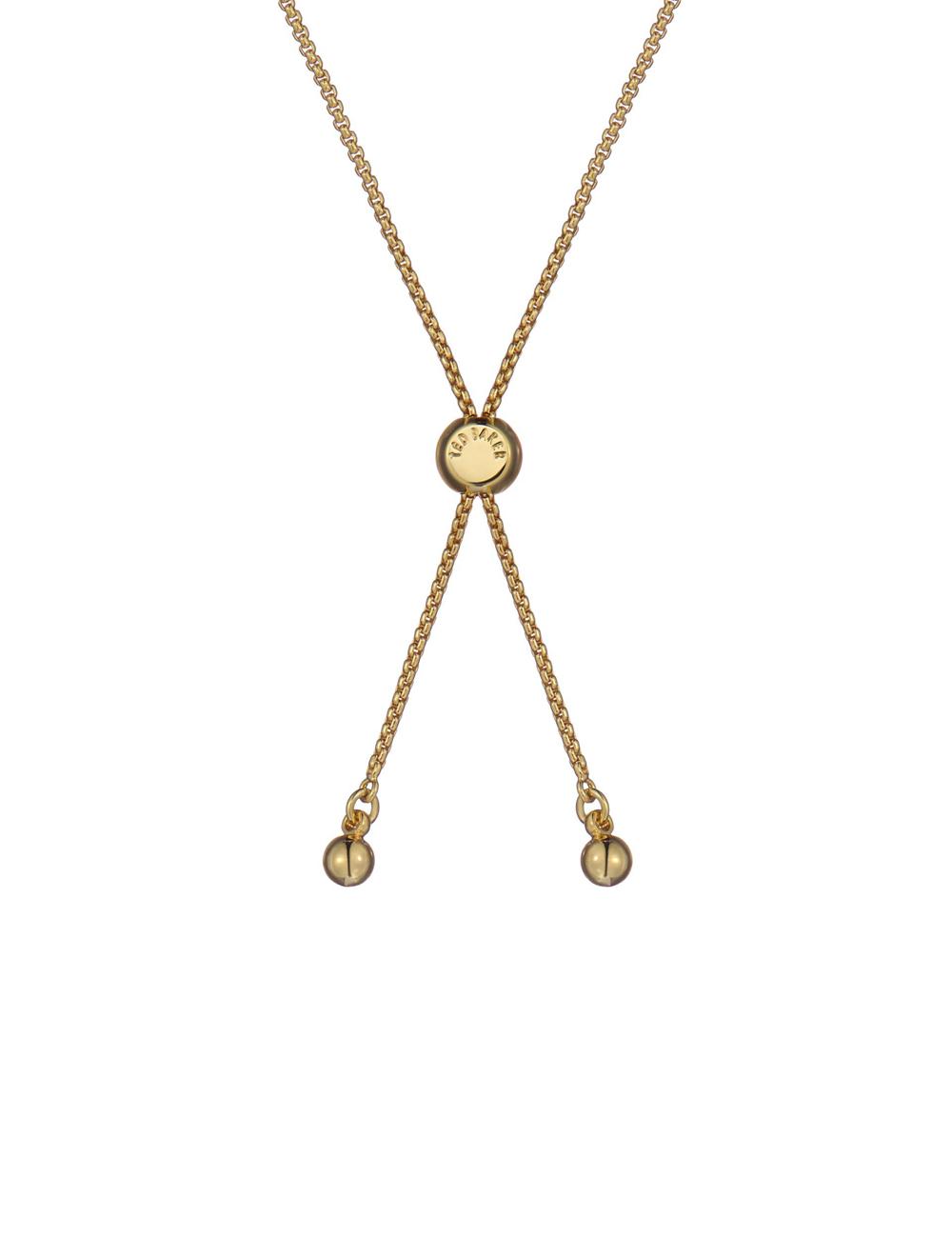 Ted Baker FLORIE - Pearl Flower Adjustable Chain Armbanden Dames Goud | XHDL-73256