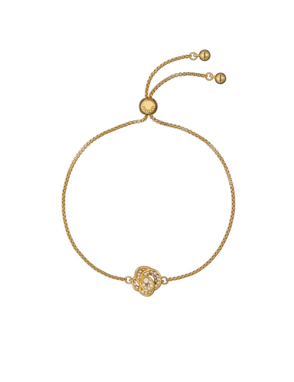 Ted Baker FLORINA - Crystal Flower Adjustable Armbanden Dames Goud | PUKG-45986