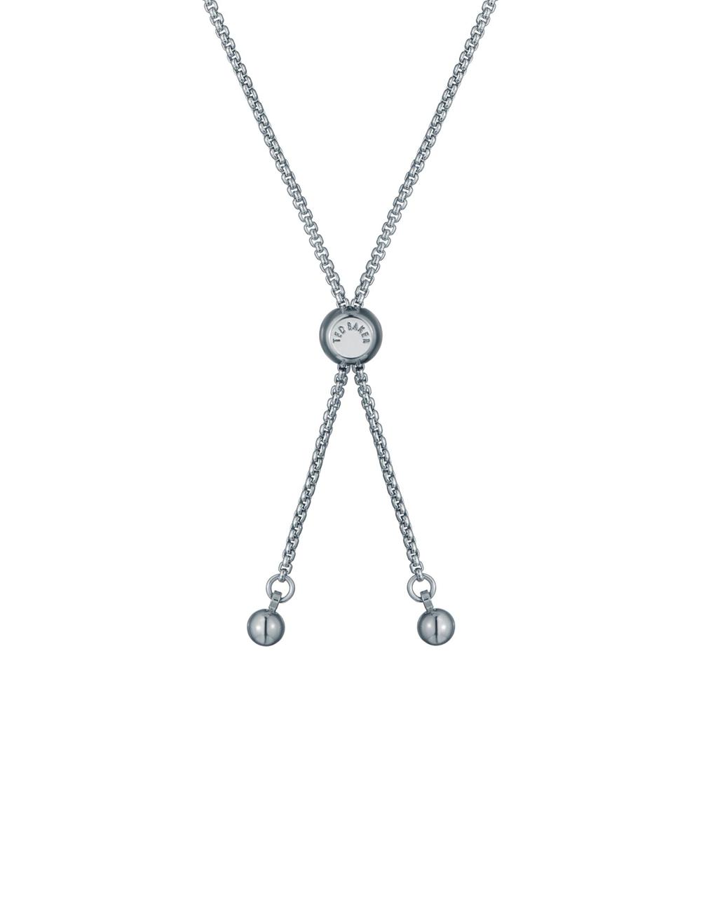 Ted Baker FLORINA - Crystal Flower Adjustable Slider Armbanden Dames Zilver | FTNW-52318