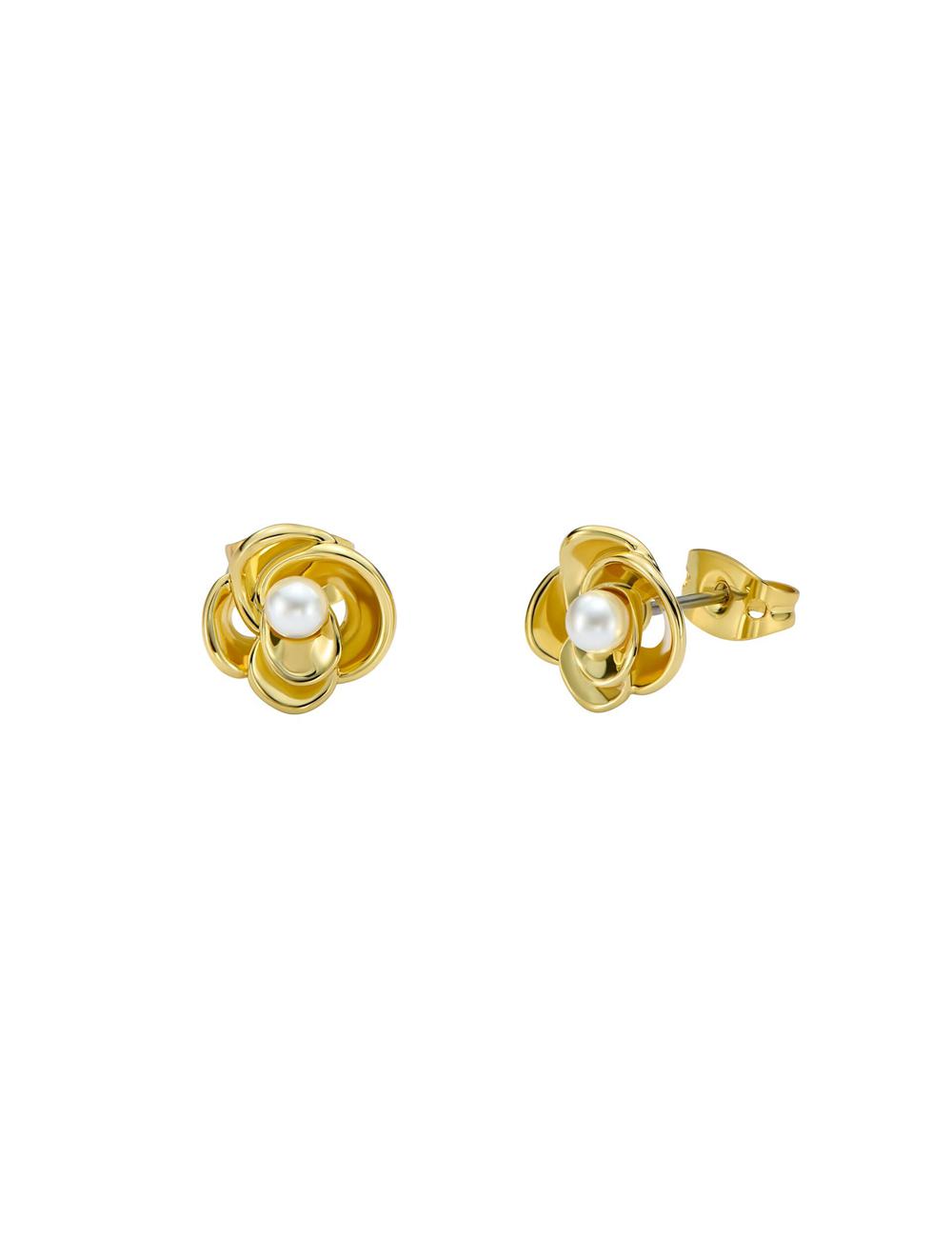 Ted Baker FLO - Pearl Flower Stud Oorbellen Dames Goud | XQVU-30572