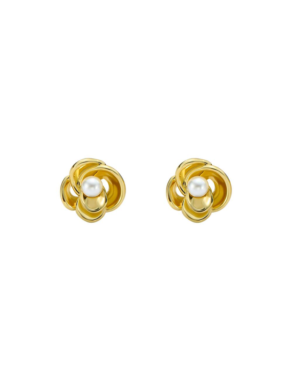 Ted Baker FLO - Pearl Flower Stud Oorbellen Dames Goud | XQVU-30572