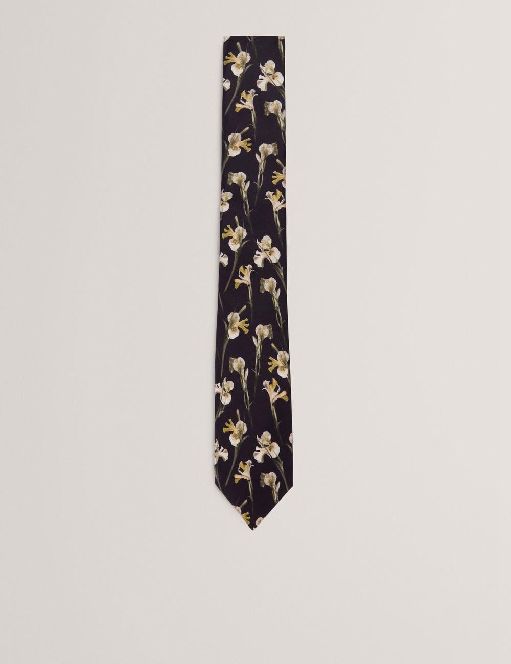Ted Baker FRINTON - Orchid Floral Print Silk Stropdassen Heren Zwart | AVGK-52846