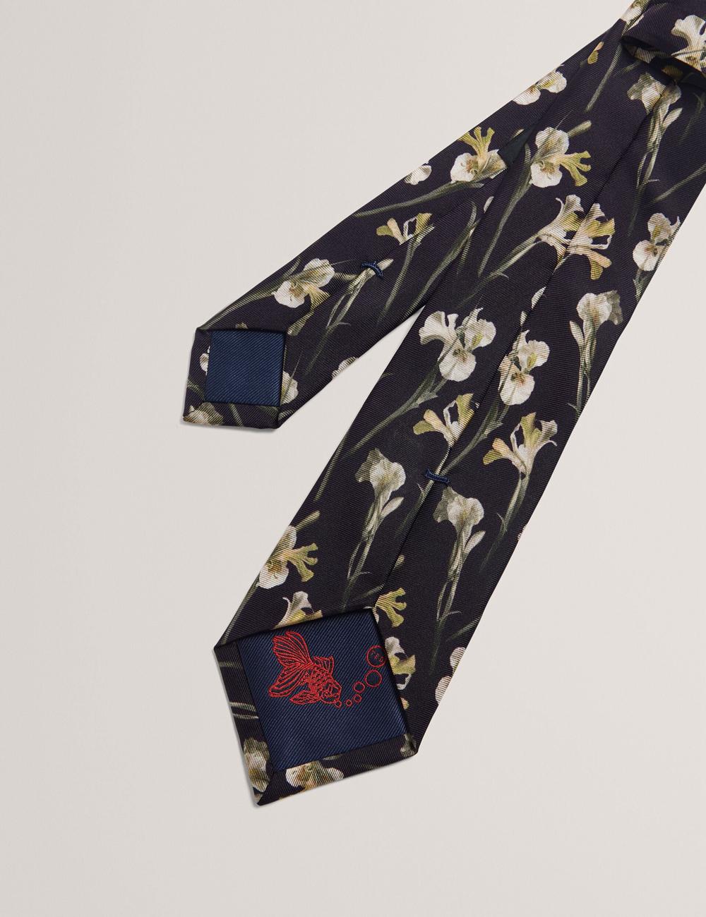 Ted Baker FRINTON - Orchid Floral Print Silk Stropdassen Heren Zwart | AVGK-52846