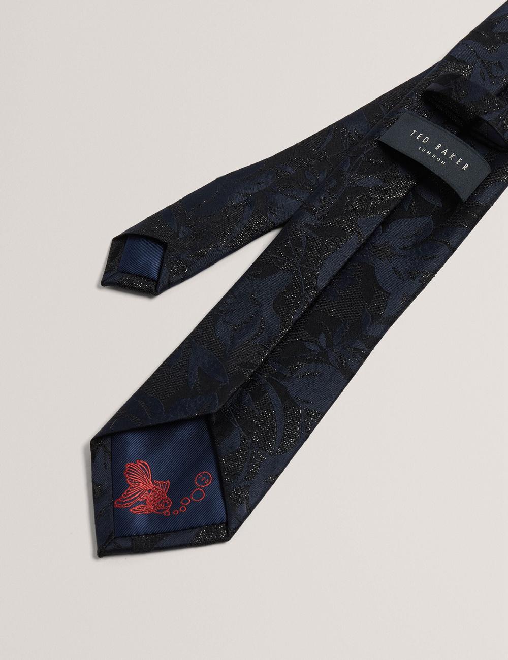Ted Baker Floral Print Silk Stropdassen Heren Donkerblauw | PJKB-26851