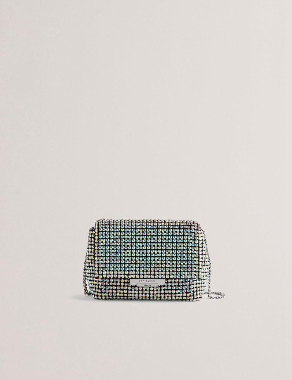 Ted Baker GLITERS - Crystal Embellished Mini Crossbodytassen Dames Zilver | DFHA-68074
