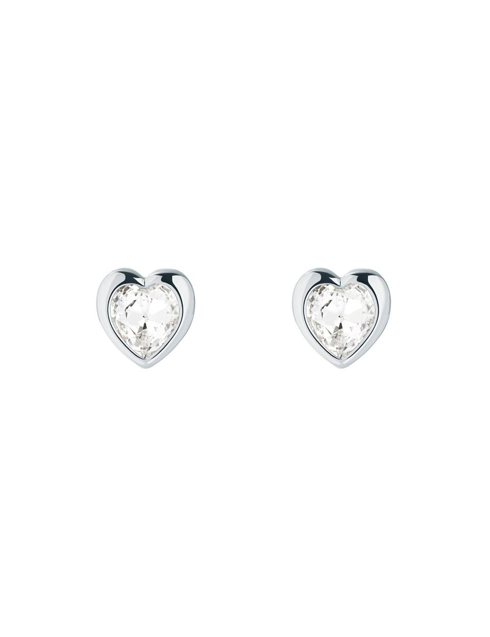 Ted Baker HAN - Solitaire Crystal Heart Stud Oorbellen Dames Zilver | MRIH-10587