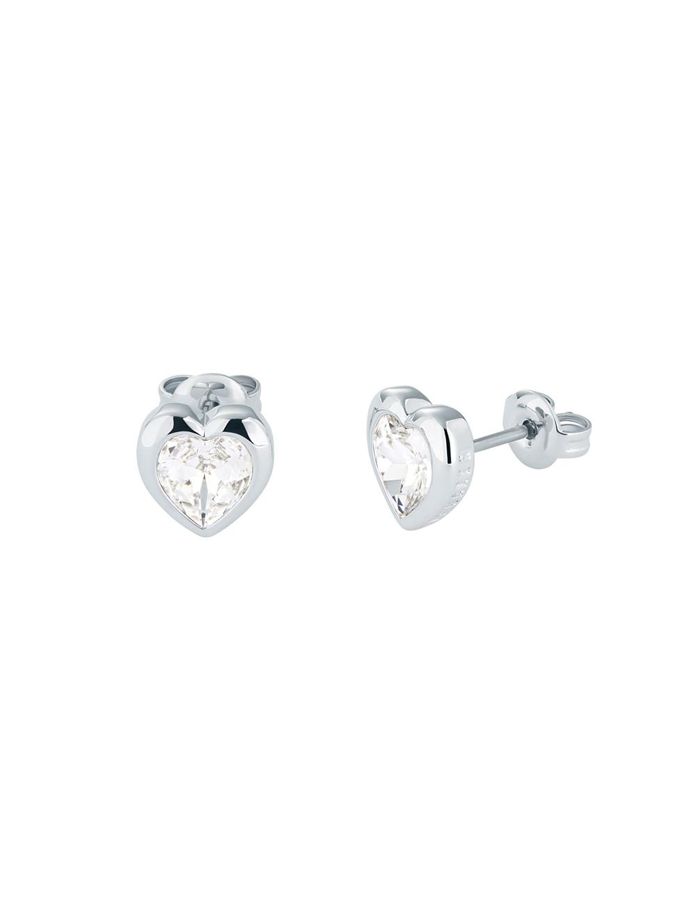 Ted Baker HAN - Solitaire Crystal Heart Stud Oorbellen Dames Zilver | MRIH-10587