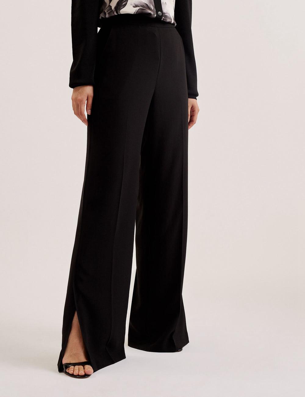 Ted Baker INUT - Tailored High Waist Wide Leg Broek Dames Zwart | GBVZ-52430
