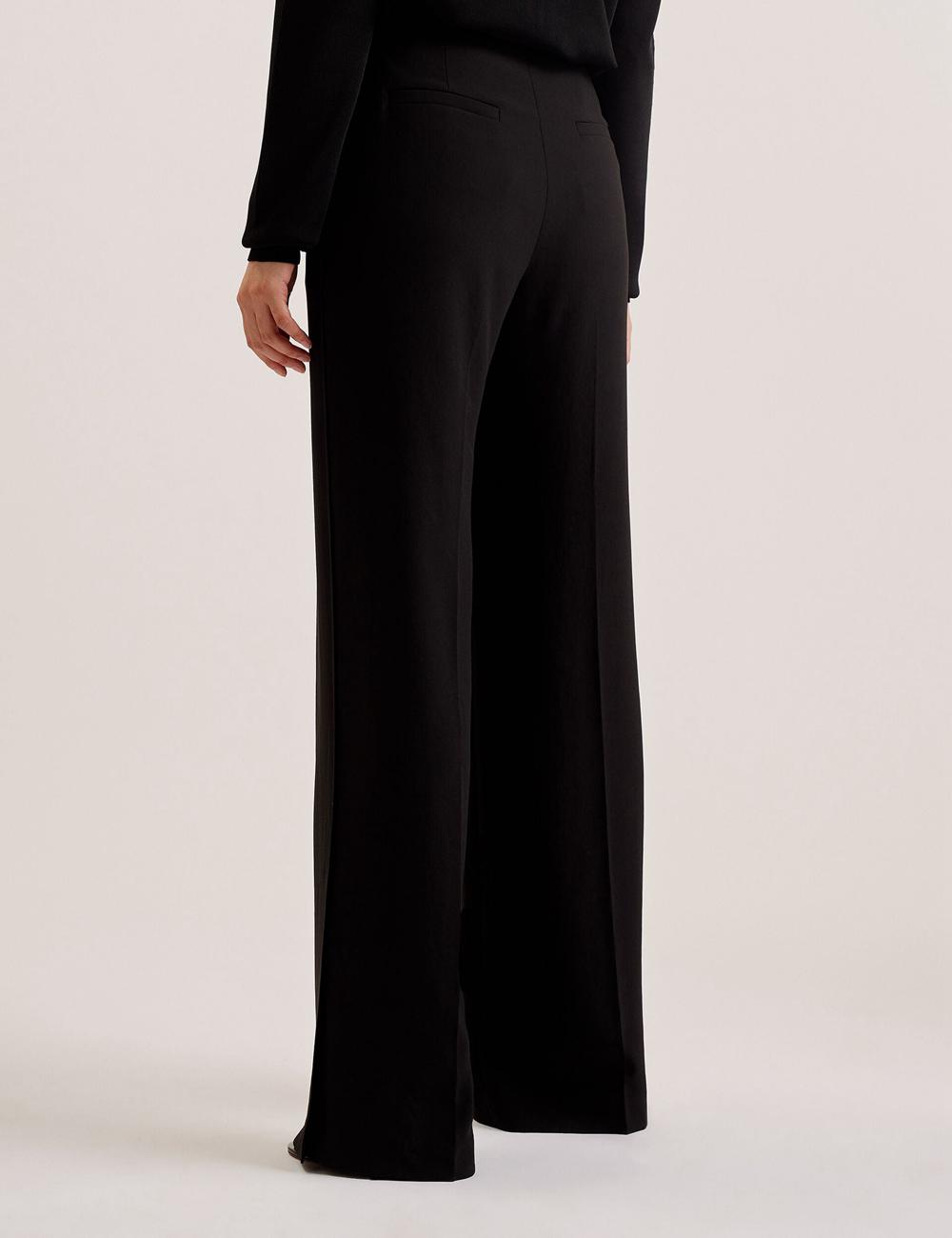Ted Baker INUT - Tailored High Waist Wide Leg Broek Dames Zwart | GBVZ-52430