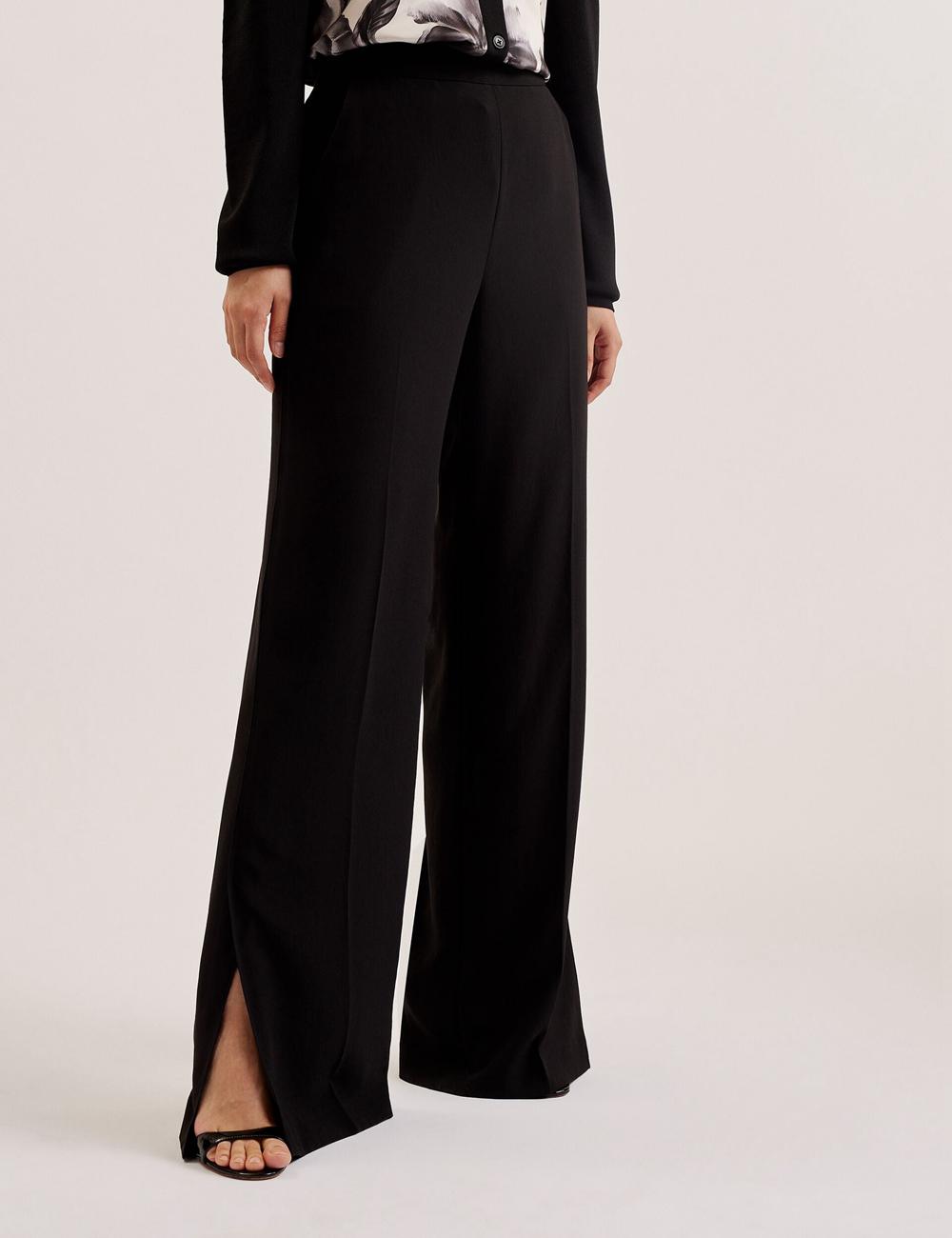 Ted Baker INUT - Tailored High Waist Wide Leg Broek Dames Zwart | GBVZ-52430