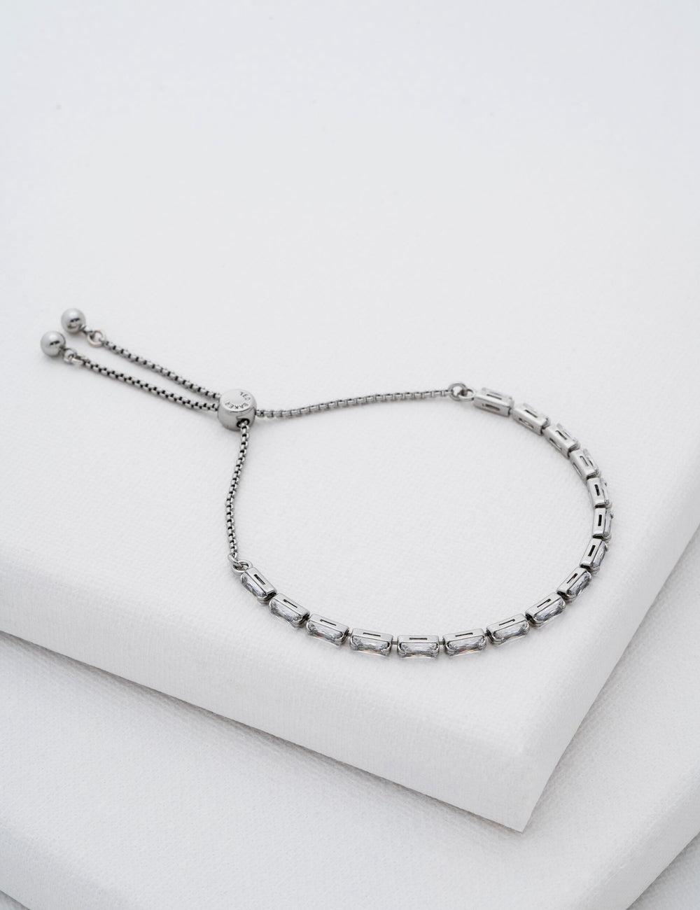 Ted Baker ISELA - Baguette Crystal Slider Tennis Armbanden Dames Zilver | IUGV-80926