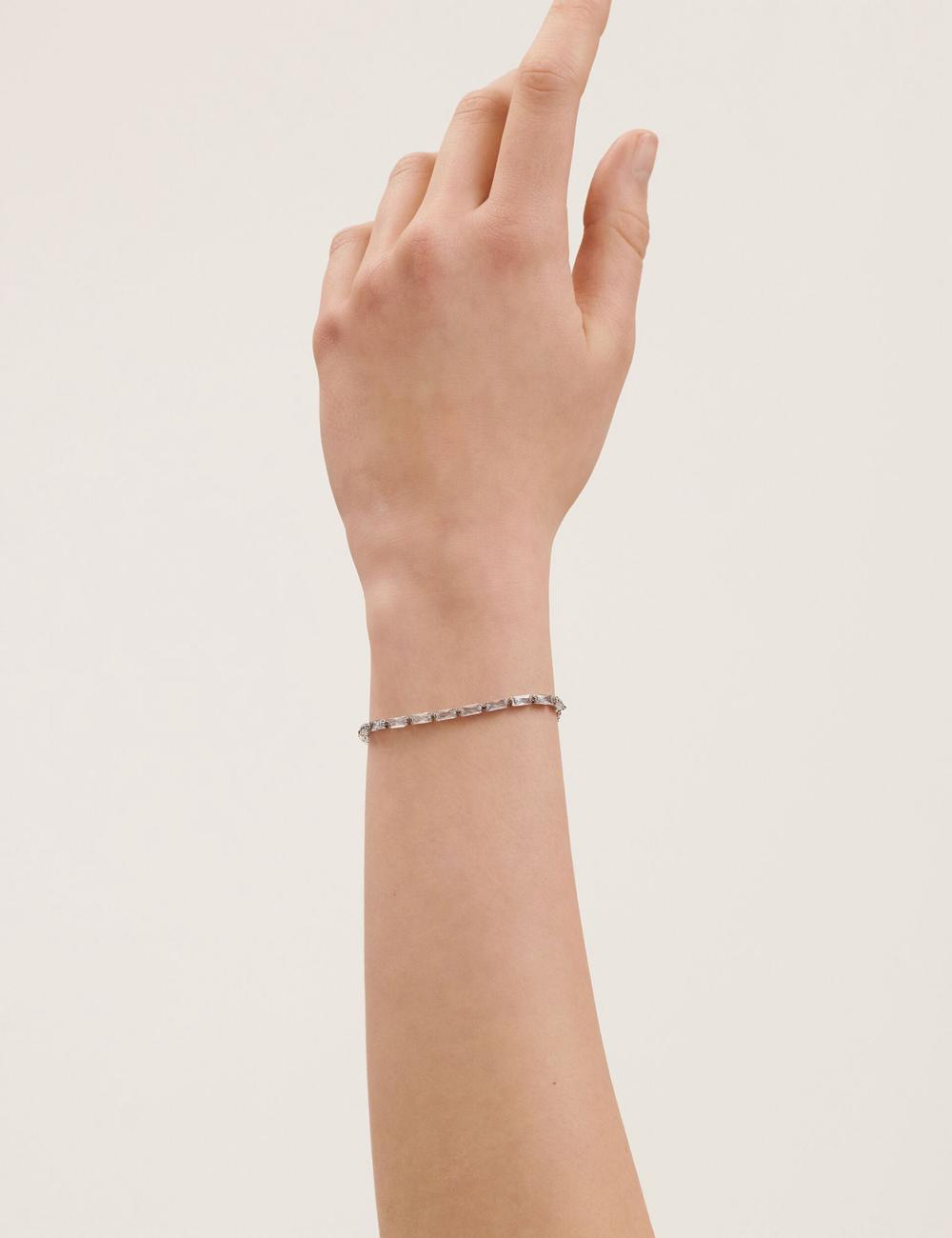 Ted Baker ISELA - Baguette Crystal Slider Tennis Armbanden Dames Zilver | IUGV-80926