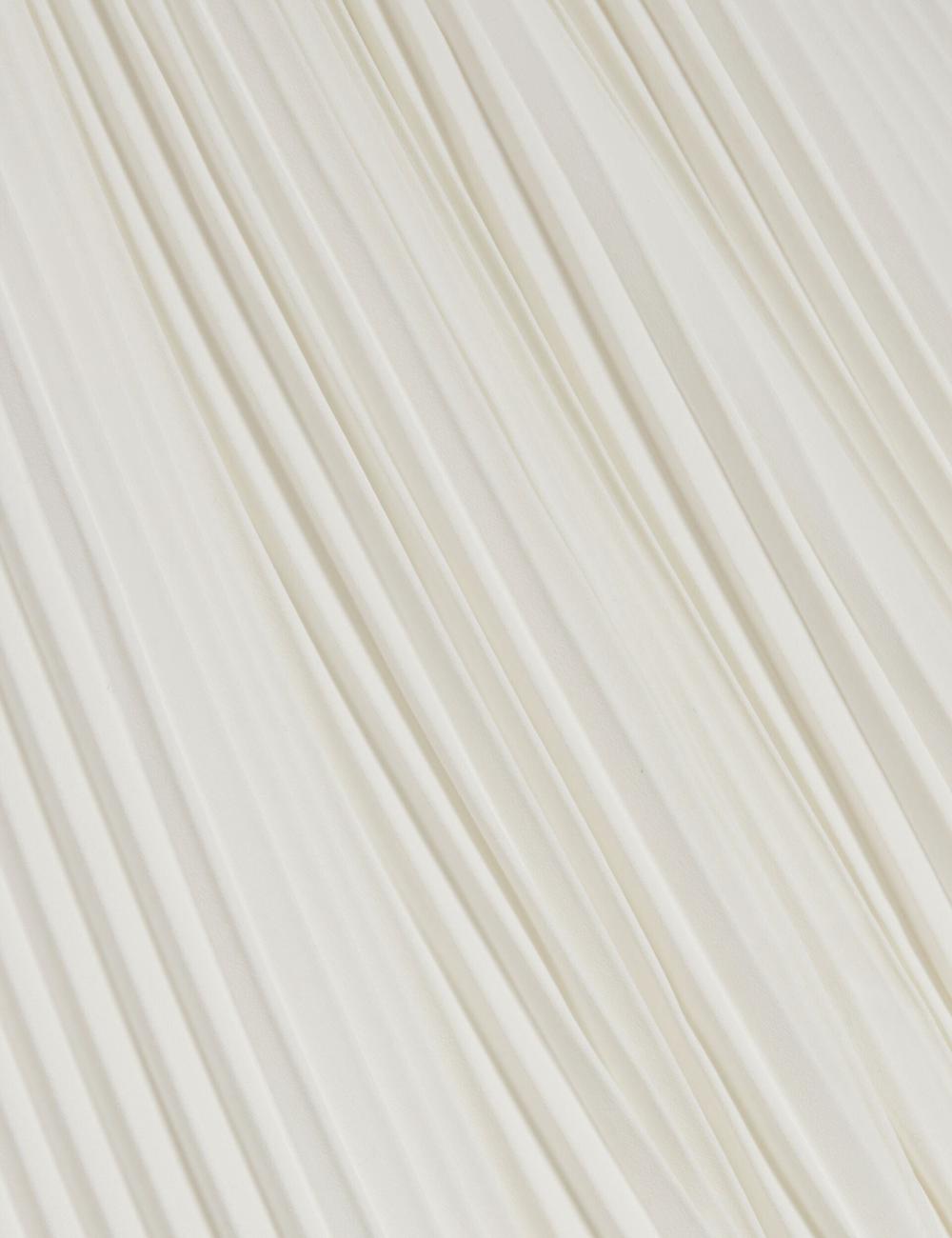 Ted Baker JAMAYA - High Halter Neck Pleated Sleeveless Topjes Dames Ivory | YTBH-98570
