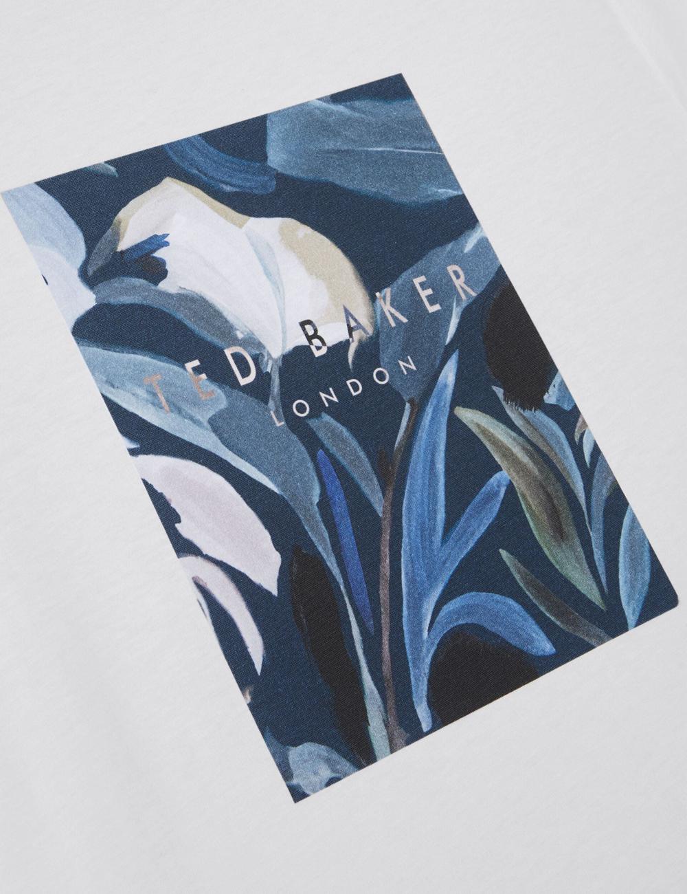 Ted Baker JUSTINO - Branded Box Print Graphic Cotton T-shirts Heren Wit | QDHY-98143